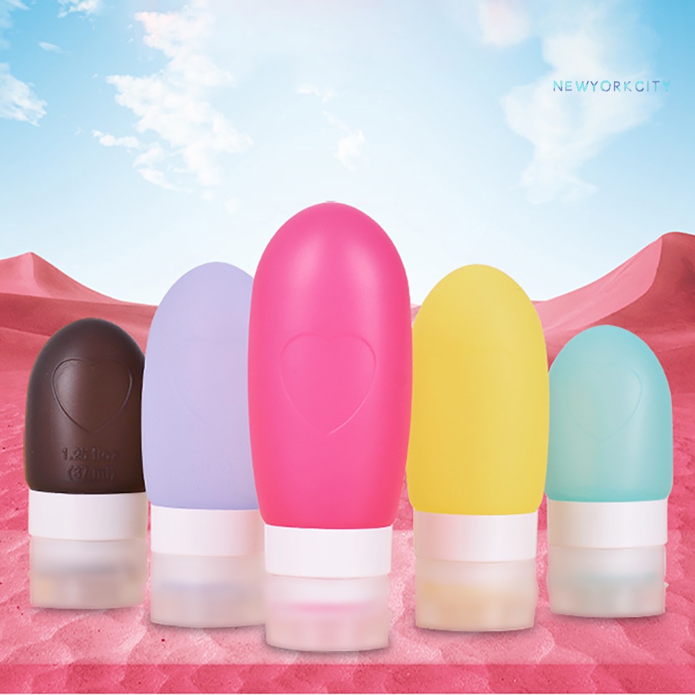 Chai Silicone Rỗng Đựng Dầu Gội / Mỹ Phẩm Tiện Lợi Khi Đi Du Lịch