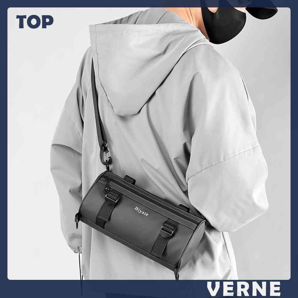 Túi Đeo Chéo Hình Trụ Cỡ Lớn Chất Liệu Nylon Thời Trang Cho Nữ