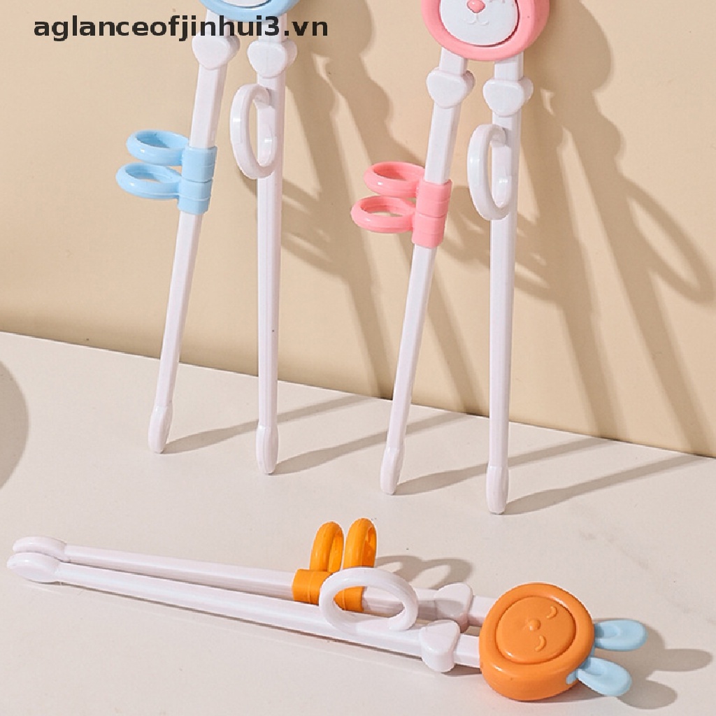 1 Cặp Đũa Tập Ăn Họa Tiết Hoạt Hình Dễ Thương Cho Bé
