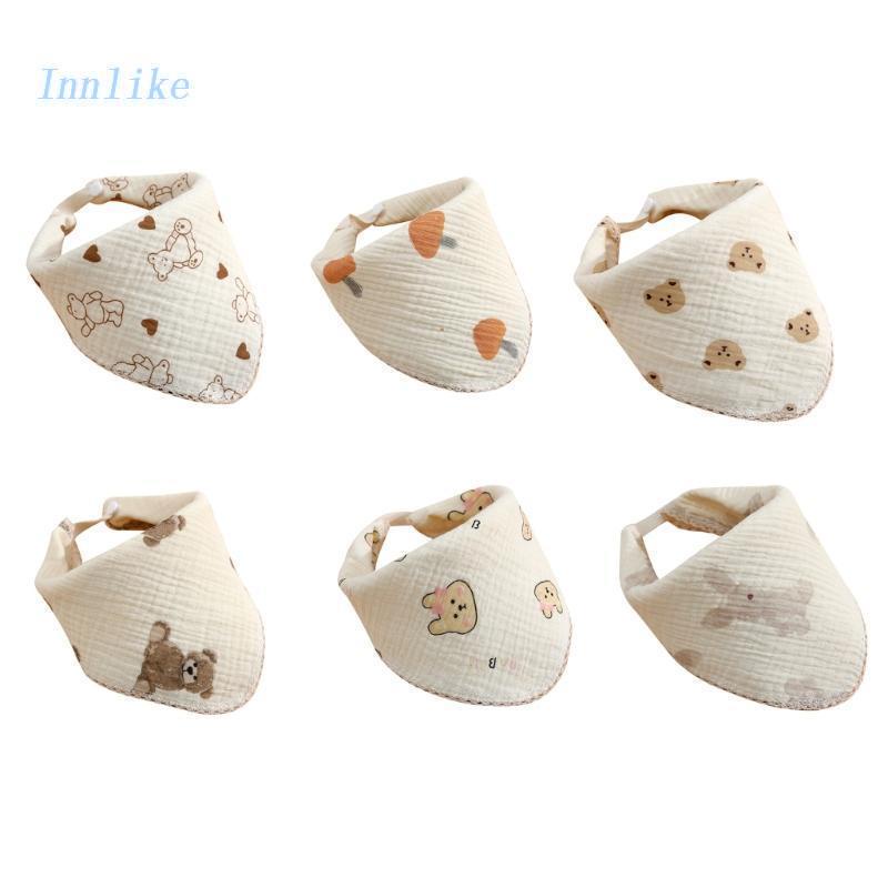 Yếm Ăn Vải Cotton Dày Dặn Đa Năng Dành Cho Bé 0-36 Tháng Tuổi