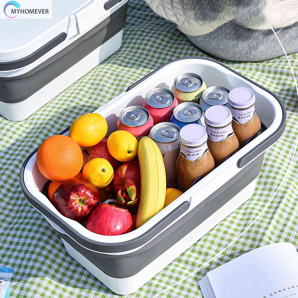 Giỏ Đựng Đồ Đi Biển / Cắm Trại Kích Cỡ Lớn Có Thể Gấp Gọn Tiện Dụng