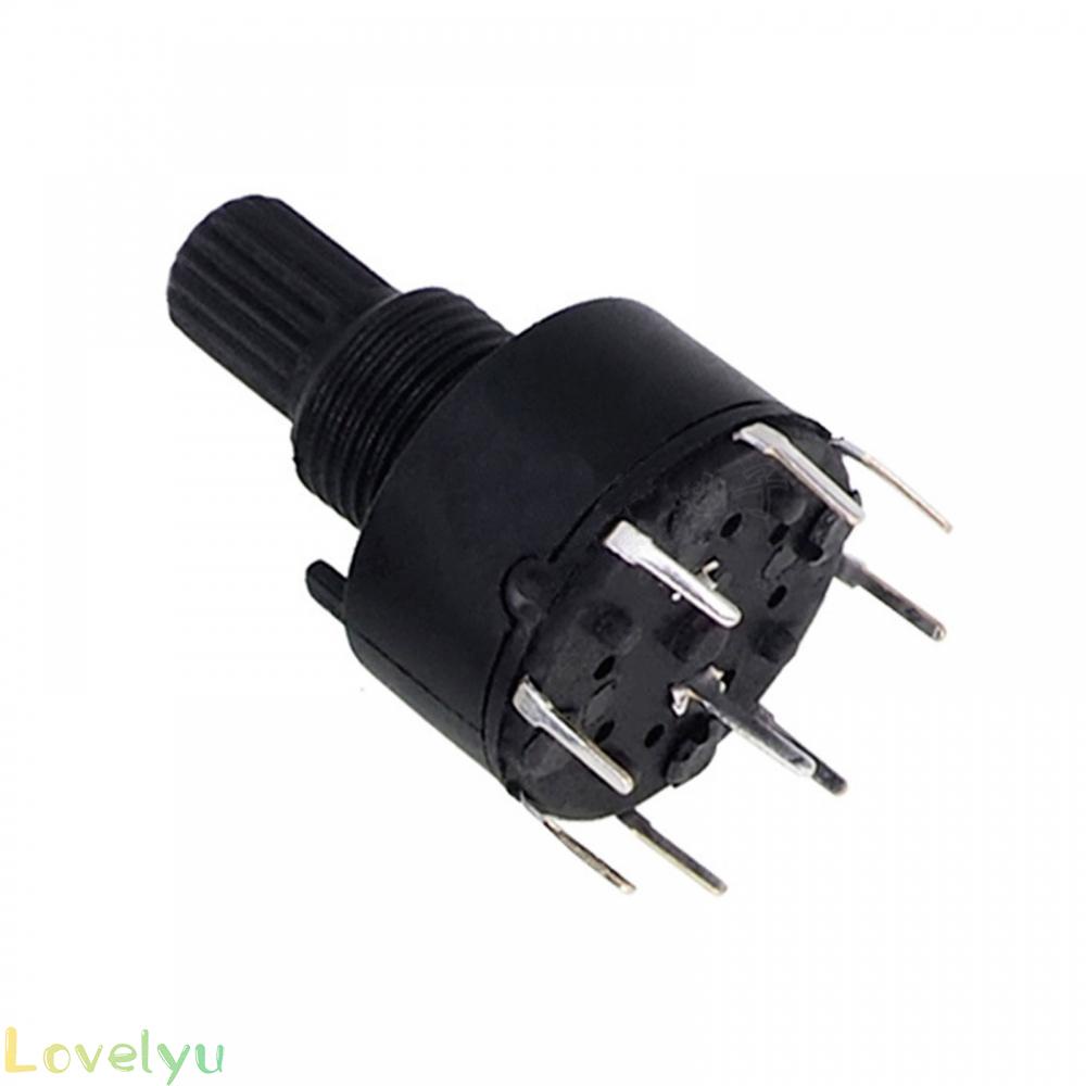 ⭐2023 ⭐RS16 16mm rotation switch 2 Pole 3, 15 flower shaft SR16 rotary switch