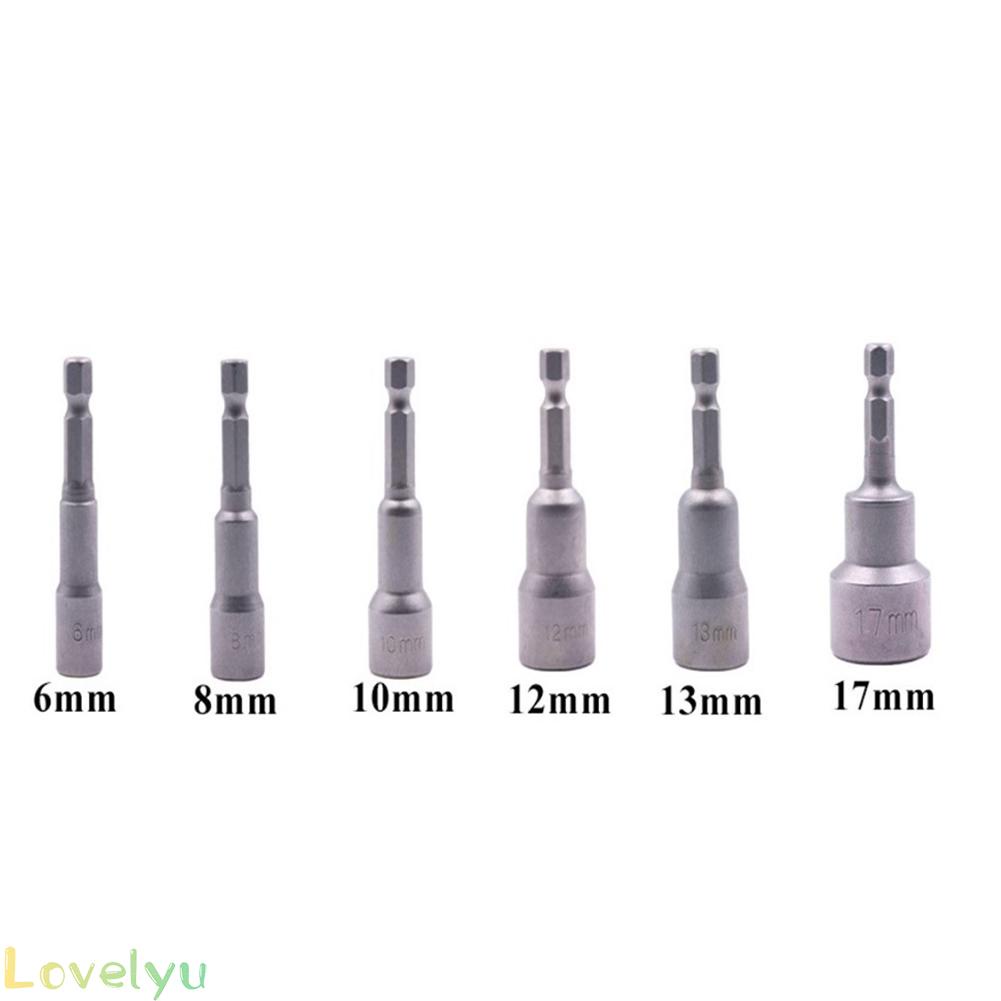 ⭐2023 ⭐Socket Wrench Hexagon Nut Socket Adapter 6-17mm 6PCS 65mm Extension Sleeve