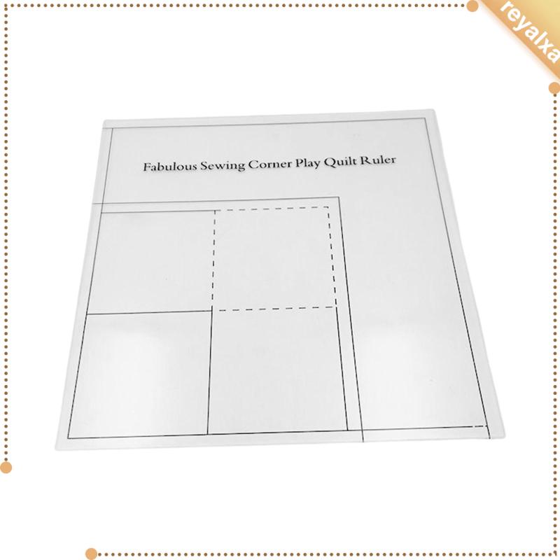 [Reyalxa] Thước Đo Góc Bằng Acrylic Trong Suốt Chuyên Nghiệp Cho Người Mới Bắt Đầu May Vá DIY