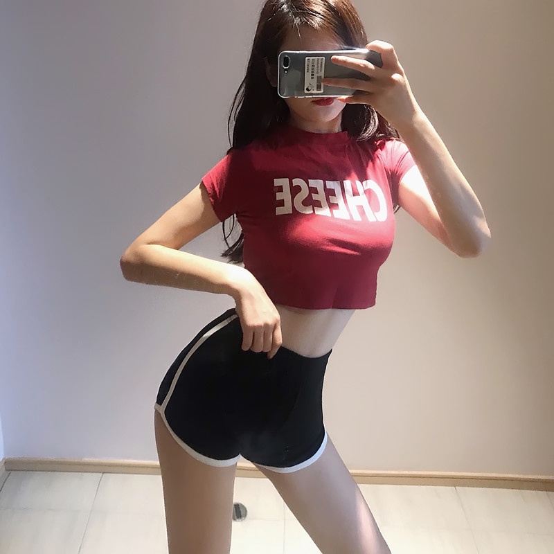 Quần Sọt Thể Thao Lưng Cao Thiết Kế Đơn Giản Hợp Thời Trang