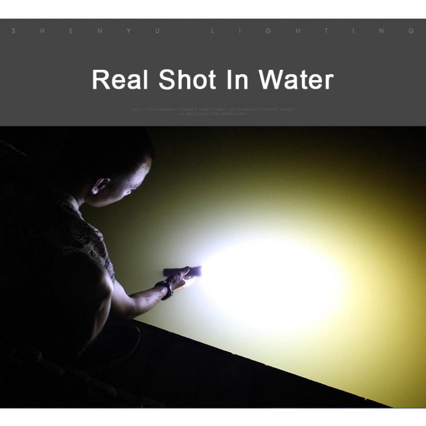 Đèn Pin LED XLM-P70 Siêu Sáng Chống Thấm Nước Sạc USB Tiện Dụng