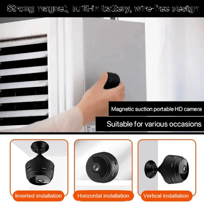 Camera Thể Thao Ngoài Trời HD X10 Tầm Nhìn Ban Đêm Hồng Ngoại WiFi Thông Minh Thiết Kế Mini X6D