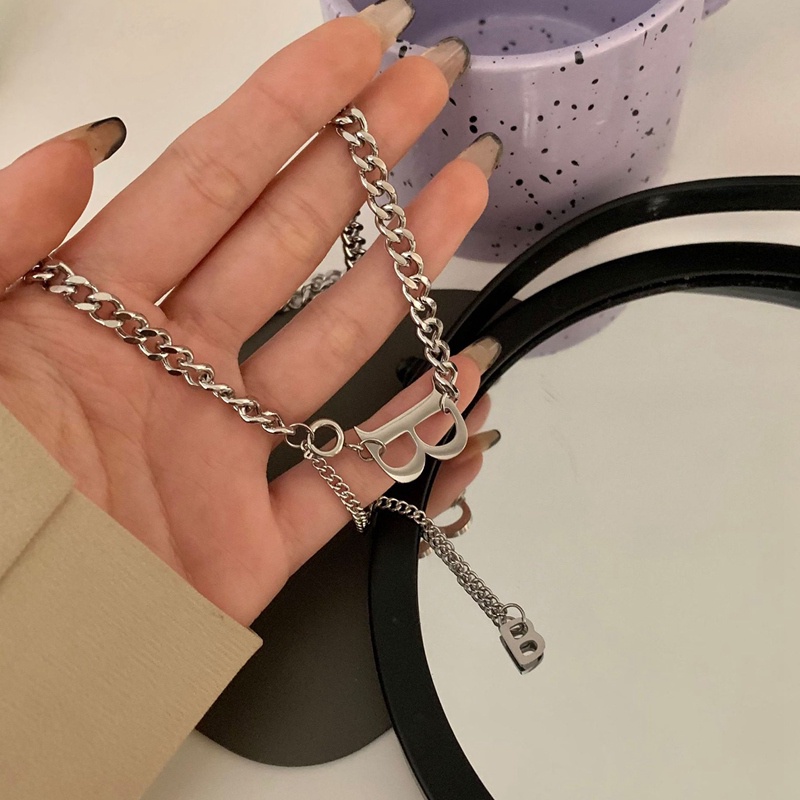 Vòng Cổ Choker Mặt Chữ B Thời Trang Cho Nữ