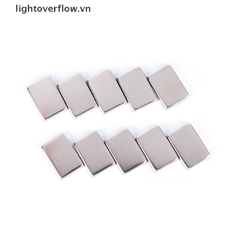 Set 10 / 30 Khay Thiếc Rỗng Hình Chữ Nhật Đựng Phấn Mắt