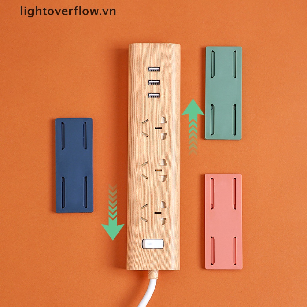 [lightoverflow] Giá Đỡ Cố Định Ổ Cắm Điện Dán Tường Không Cần Đục Lỗ Dành Cho Gia Đình [VN]