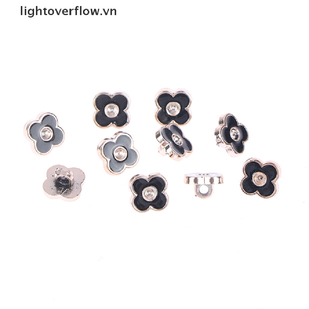 Set 10 Nút Ngọc Trai Dùng Trang Trí Áo Sơ Mi