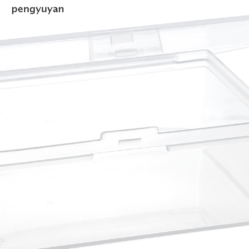 Hộp Nhựa Trong Suốt Hình Chữ Nhật Có Nắp Đậy Đựng Đồ Tiện Dụng