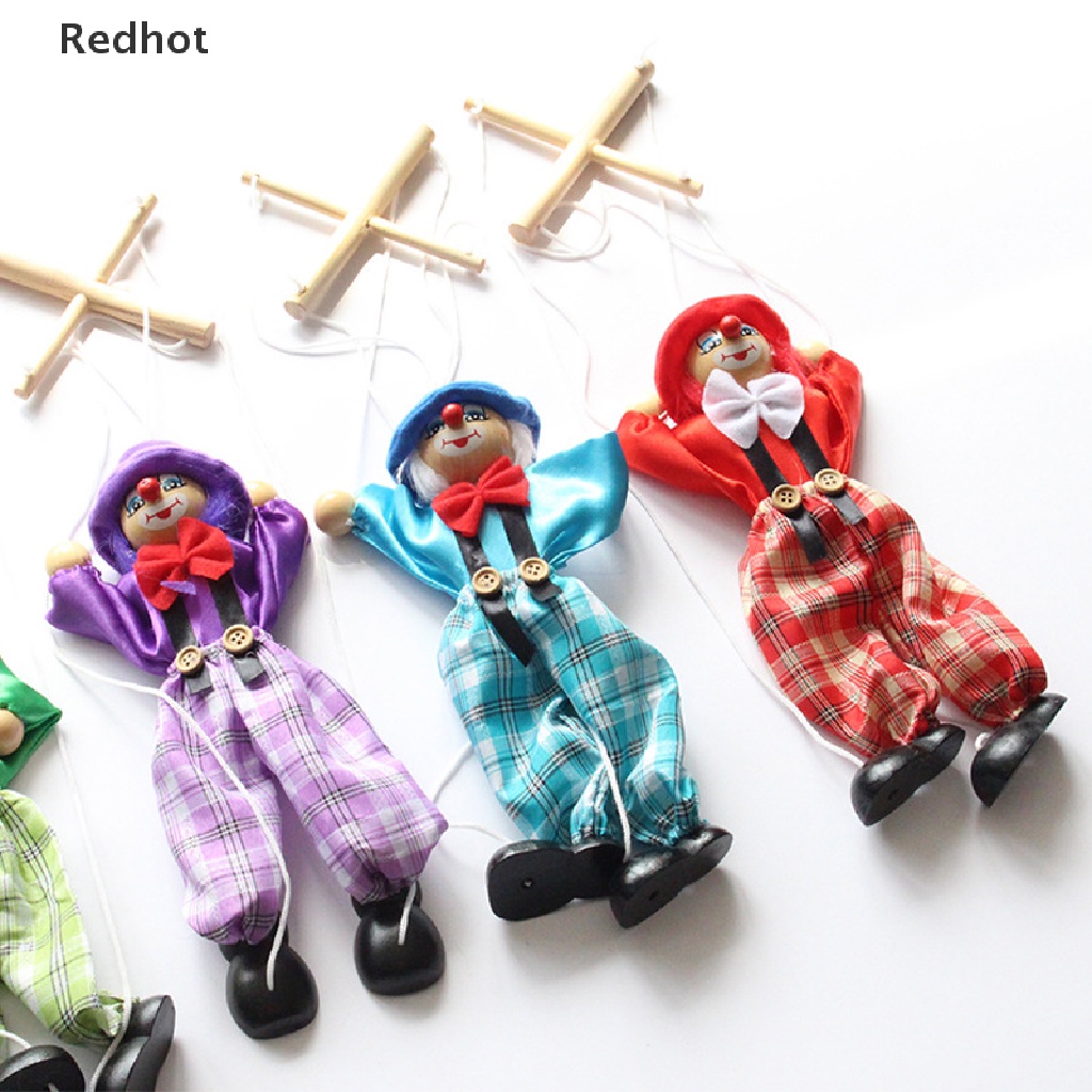 &lt; Redhot &gt; Đồ Chơi Con Rối Dây Kéo Thủ Công Hình Chú Hề Mario Nhiều Màu Sắc Vui Nhộn Quà Tặng