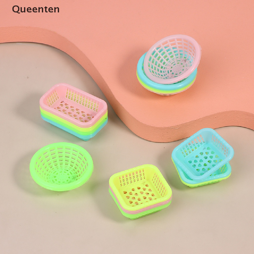 Bộ 5 Giỏ Đựng Rau Củ Quả Đồ Chơi Búp Bê Cỡ 1 / 12