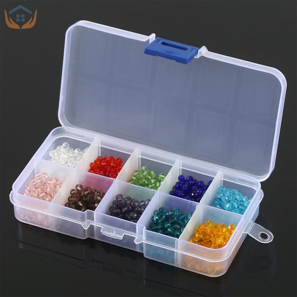 Set 1000 Hạt Pha Lê 4mm Làm Trang Sức Thủy Tinh #5040 Briollete Rondelle Nhiều Màu Sắc Kèm Hộp Đựng SHOPTKC6581