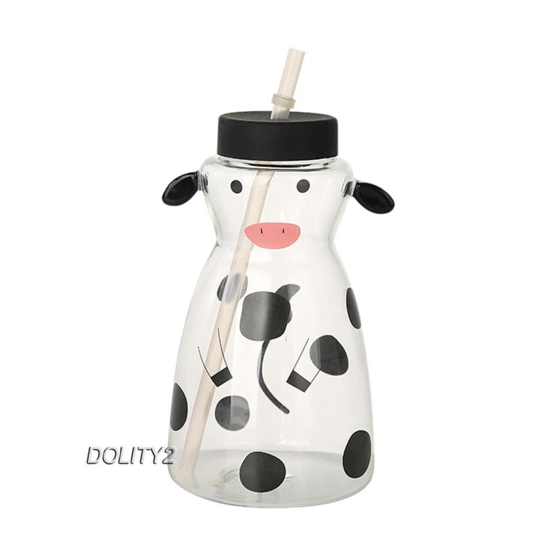 [Dolity2] Cốc Thủy Tinh Uống Cà Phê Sữa Bò Làm Quà Tặng Cho Bé Gái