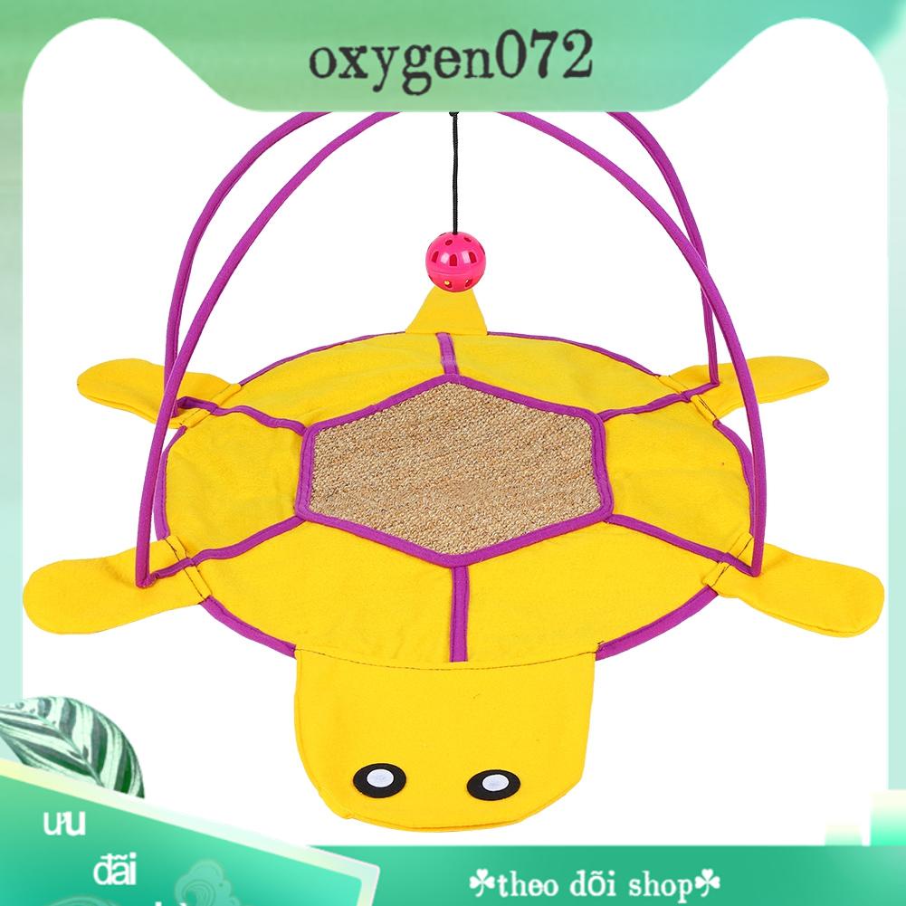 Oxygen072 Pet Play Tent Activity Mat Bed Cat Exercise House with Ball Bell Catnip Đồ chơi