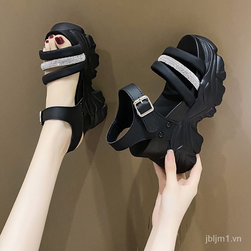 Sandal Đế Xuồng Dày 10CM Phong Cách Thời Trang Mùa Hè Mới 2023
