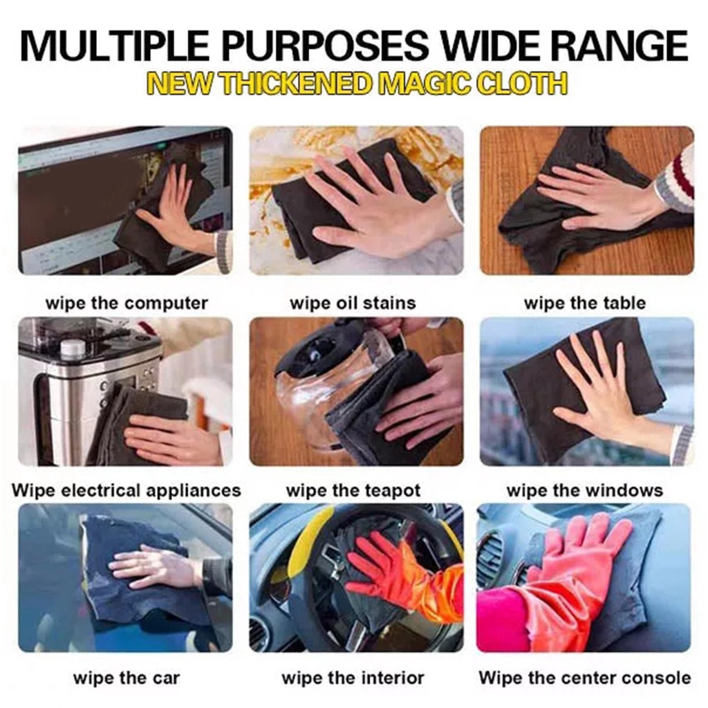 Khăn Lau Kính Ma Thuật Không Để Lại Dấu Vết Cho Xe Hơi U6I7