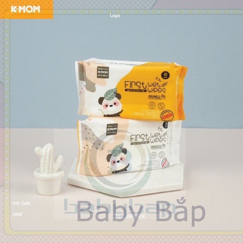 Khăn ướt cao cấp K-MOM loại 70 tờ