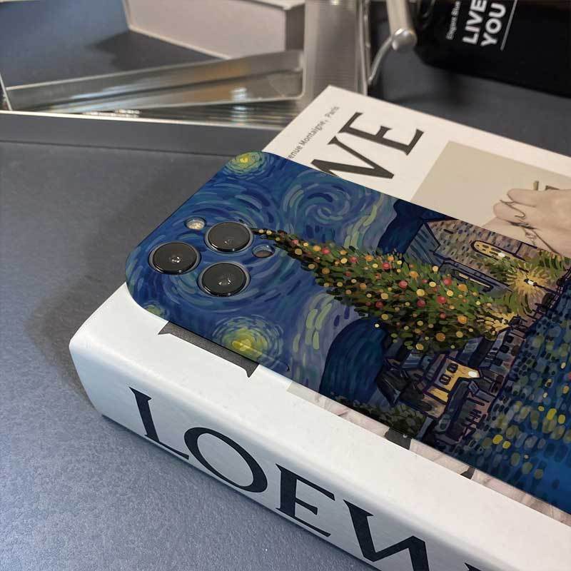 Ốp Điện Thoại Cứng Hình Tranh Sơn Dầu Van Gogh Cho Iphone 11promax 11 12 13promax xsmax 12 X xr xs 11pro 13pro 14promax