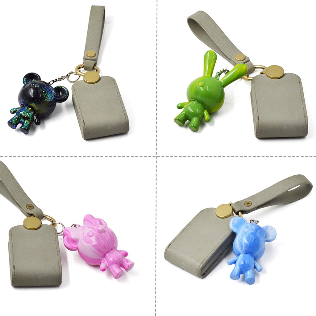 Móc Khóa Dạng Chất Lỏng Diy Hình Gấu Đồ Chơi Dễ Thương V4G5