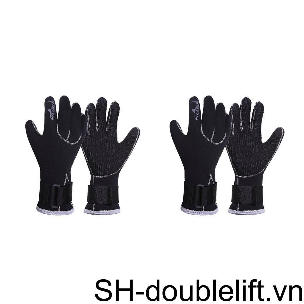 Găng Tay Lặn Biển 1 / 2 Dày 3MM Giữ Ấm Tay Có Khóa Cài Thần Kỳ