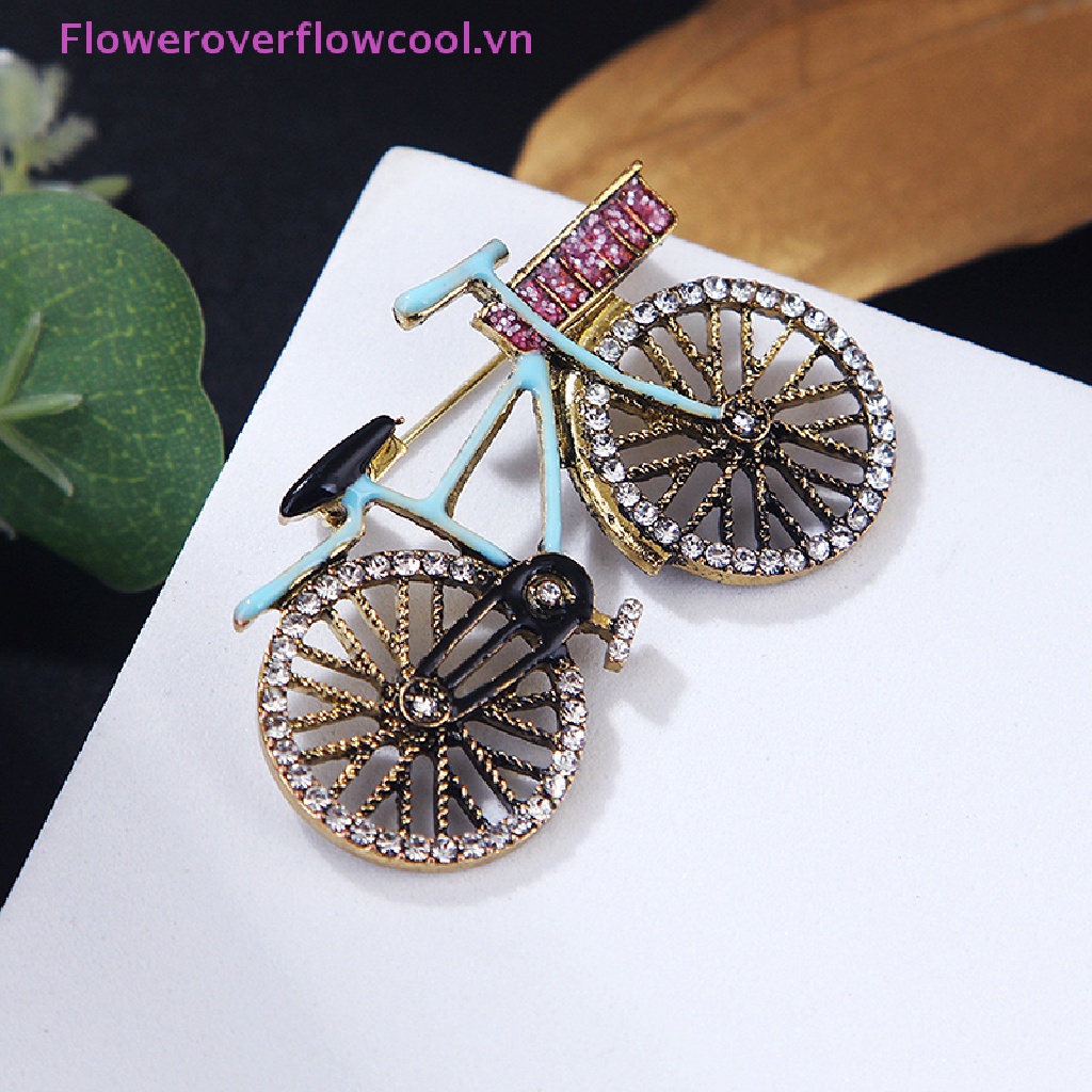 Ghim Cài Áo Hình Xe Đạp Phong Cách Retro Thời Trang Cho Nữ