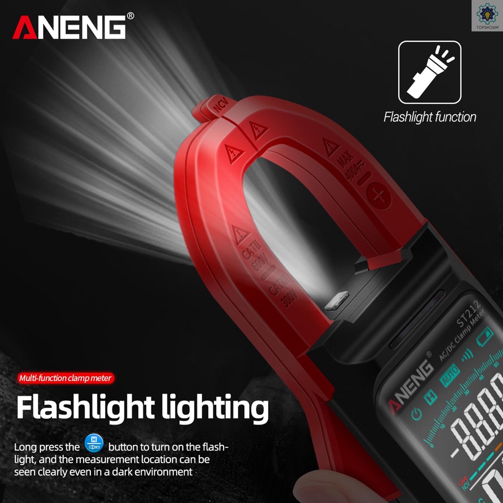 Đồng Hồ Kẹp Vạn Năng Kỹ Thuật Số Thông Minh ANENG ST212 Đếm 6000 AC & DC 400A