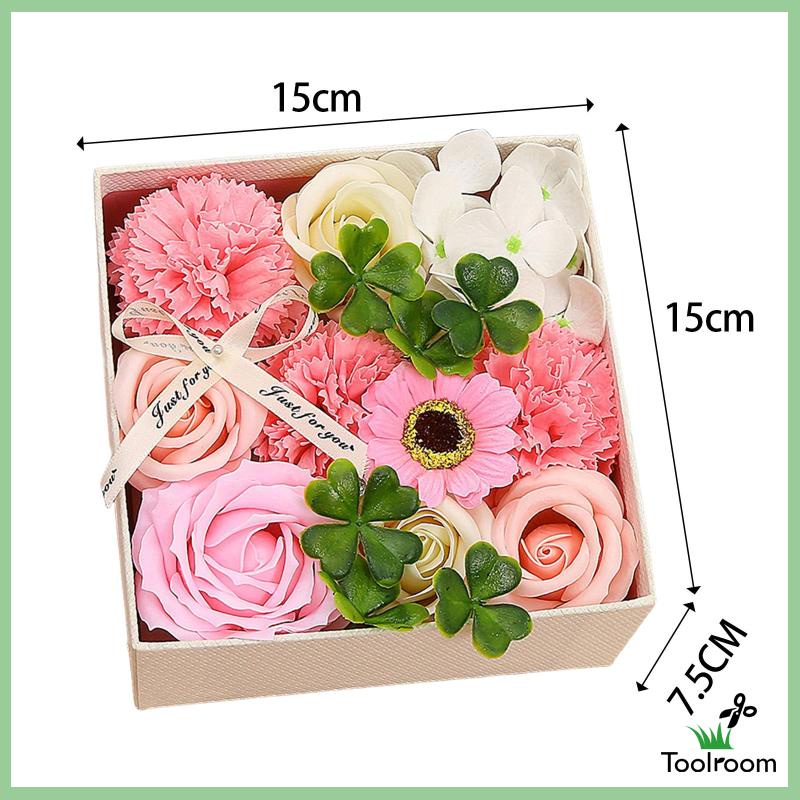 Hộp Quà Xà Phòng Hình Hoa Hồng Có Hương Thơm Dành Cho Tiệc Cưới