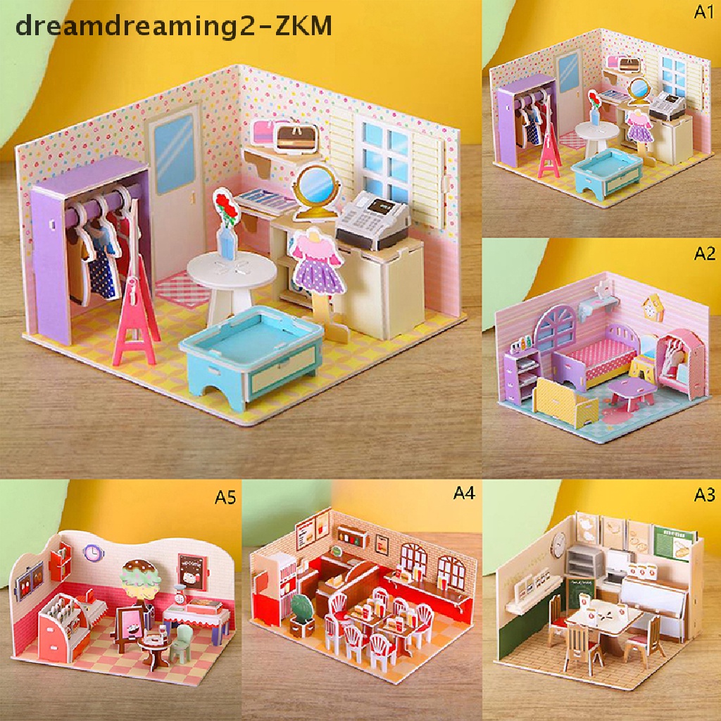 Mô Hình Cửa Hàng Đồ Chơi 3D Bằng Giấy Dùng Trang Trí Nhà Búp Bê Diy