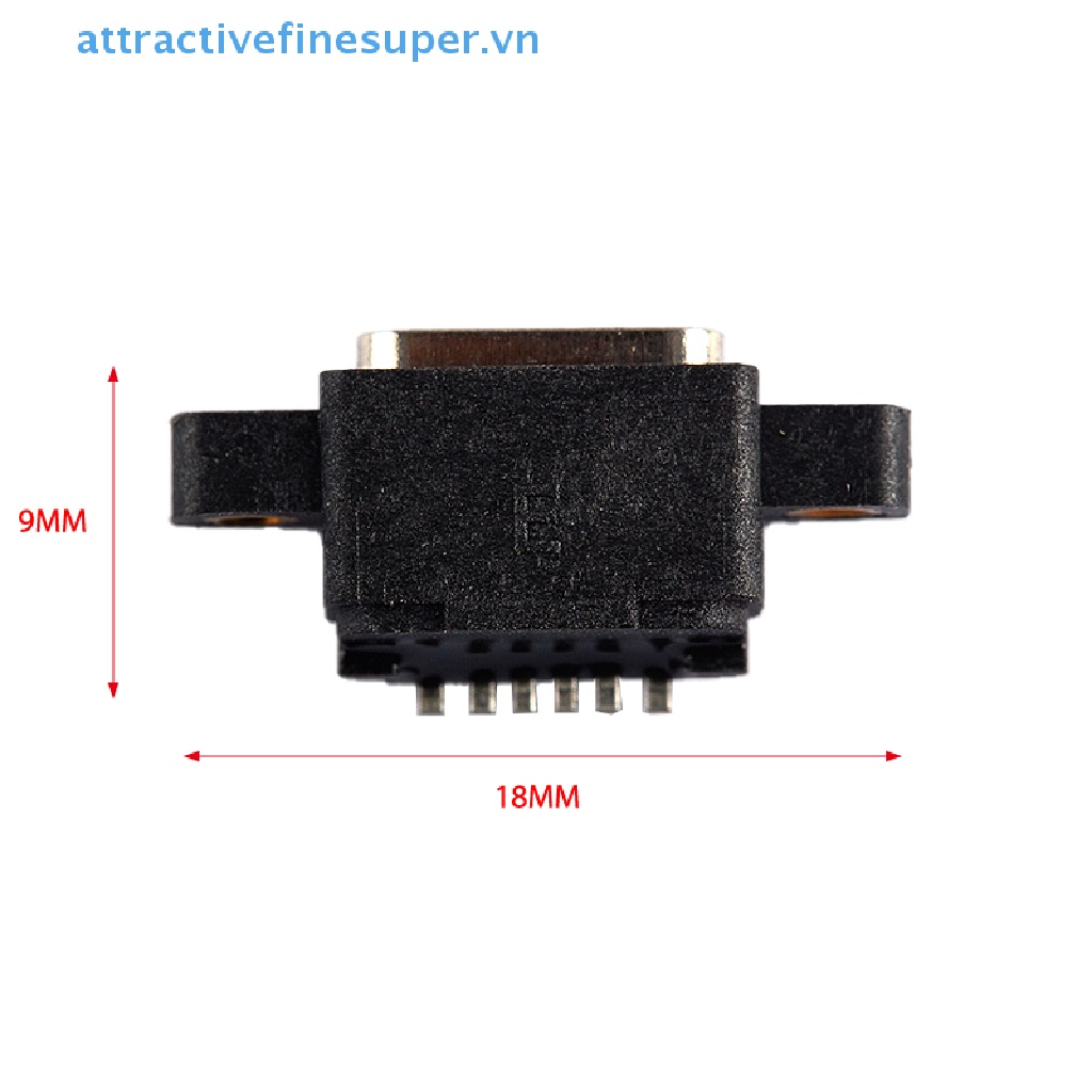 Ổ Cắm SMD DIP Cổng USB 3.1 Type-C 6 Pin Cho PCB DIY
