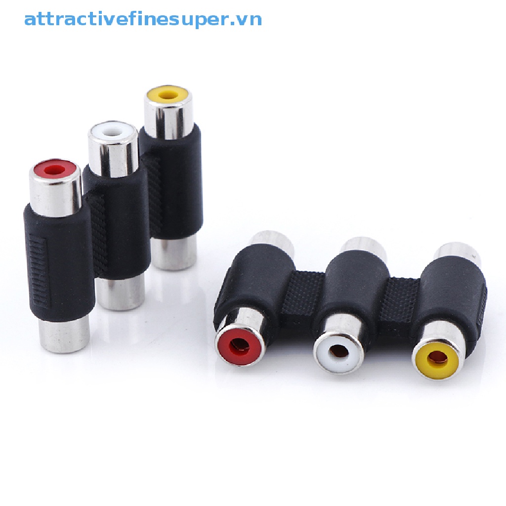 1 Đầu Nối Chuyển Đổi Âm Thanh 3RCA AV 3RCA