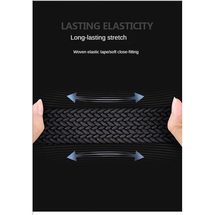 Thắt Lưng Bện Dây Vải Canvas Co Giãn Không Xốp Phong Cách Quân Đội Trẻ Trung Cho Nam