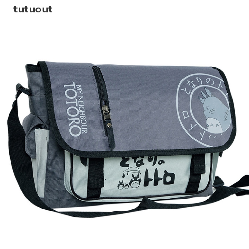 Túi Vải Canvas Đeo Chéo In Họa Tiết Hoạt Hình Anime