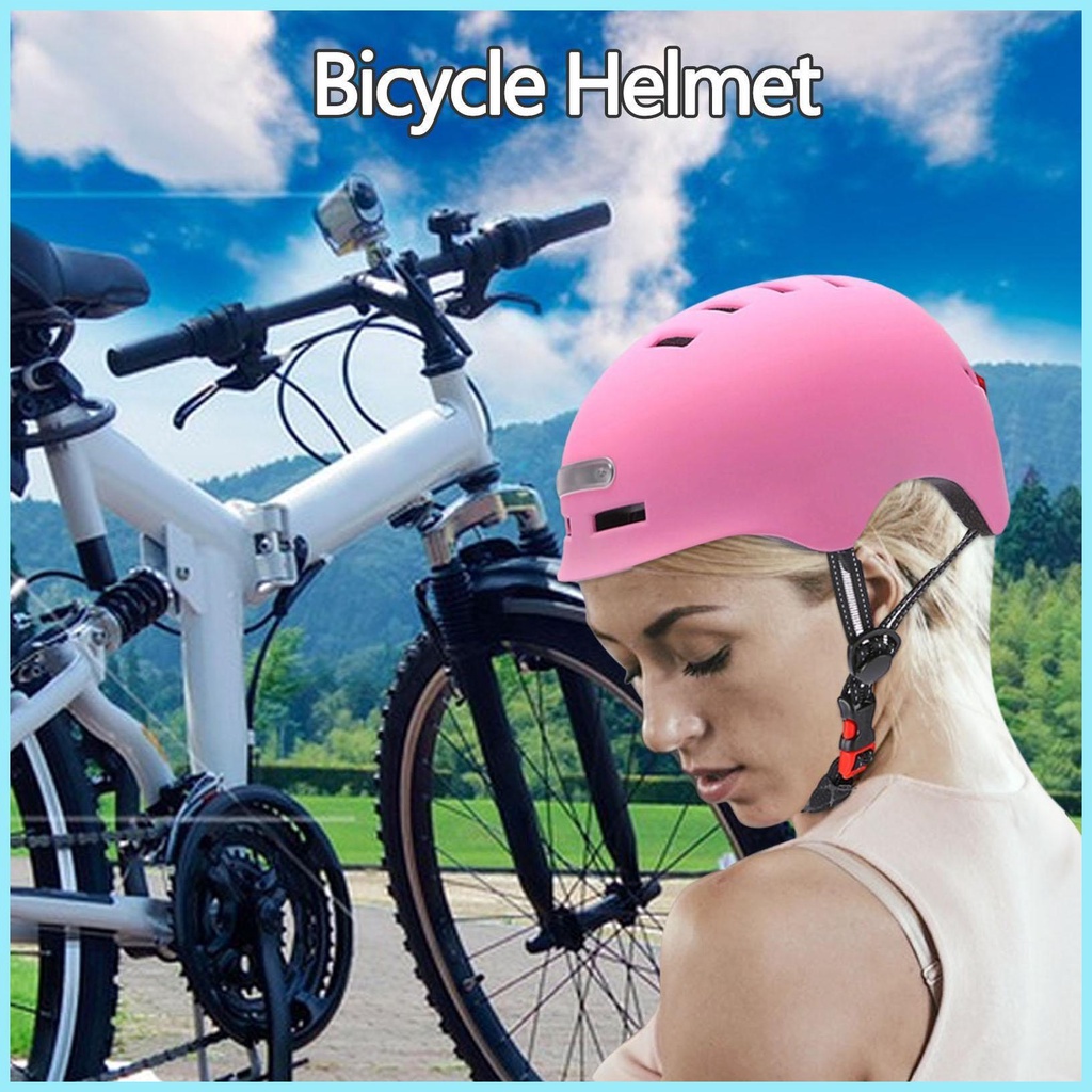 Mũ Bảo Hiểm Thông Minh Có Đèn LED Có Thể Sạc Lại Bằng Cổng USB Cho Xe Đạp Urban Và Phía Trước tdevn