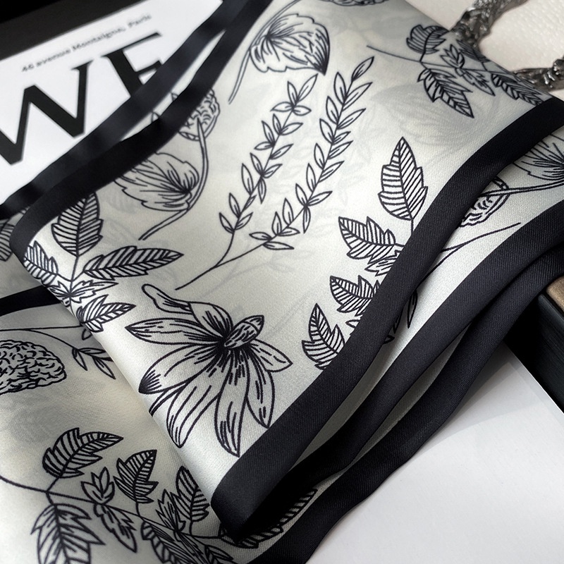 Khăn Choàng Cổ Dài In Họa Tiết Phong Cách Pháp Thời Trang Cho Nữ