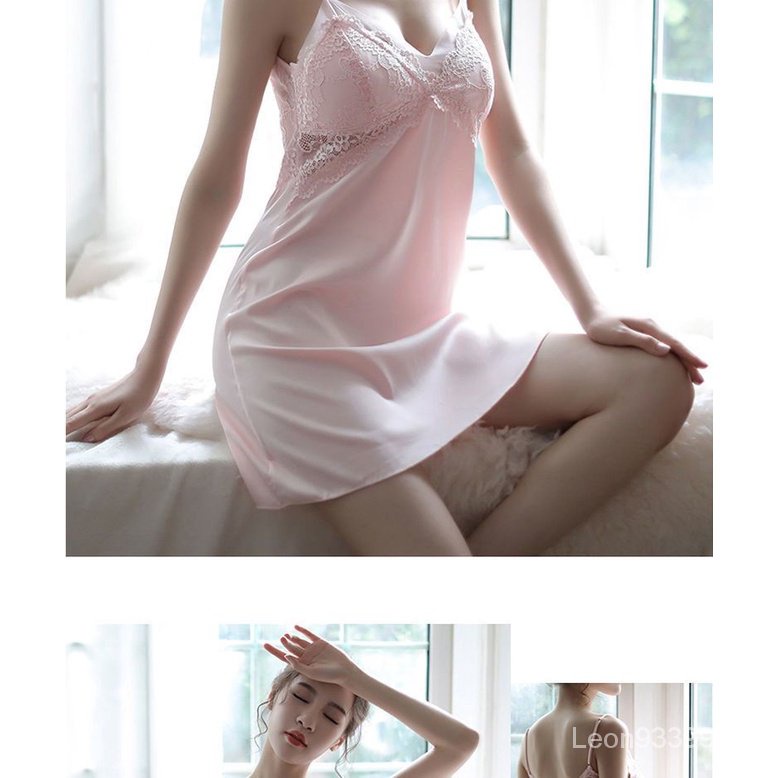 Đầm Ngủ Lụa Lạnh Mỏng Có Đệm Ngực Phong Cách Victoria 'S Secret 2022 Mới