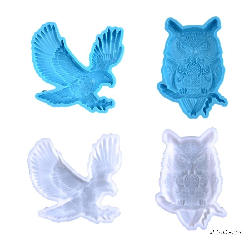 Khuôn Silicone Tạo Hình Chim Đại Bàng / Cú 3D Trang Trí Tường DIY
