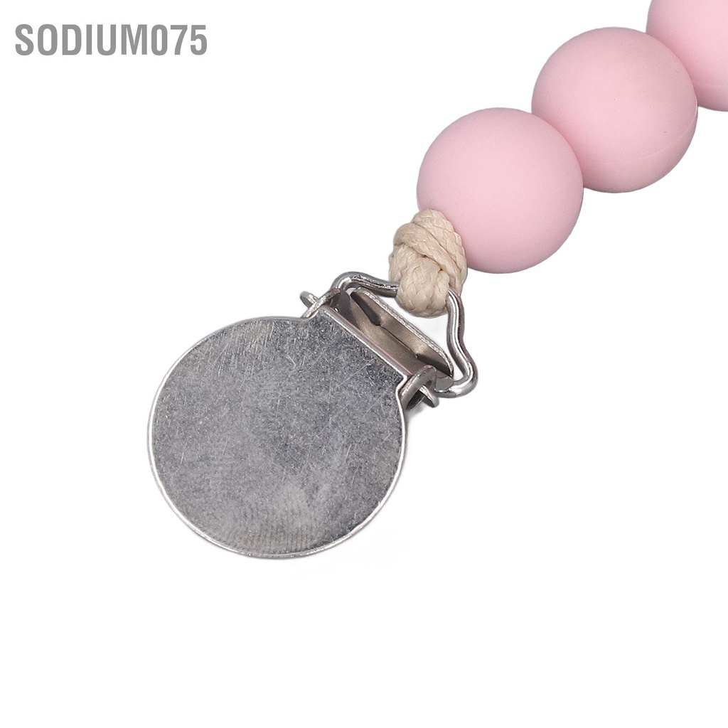 Sodium075 Núm Vú Giả Kẹp Silicone Cho Bé Mọc Răng Đồ Chơi Miếng Dán Nhai Giá Đỡ Dây Đeo Dễ Dàng Vệ Sinh Trẻ Sơ