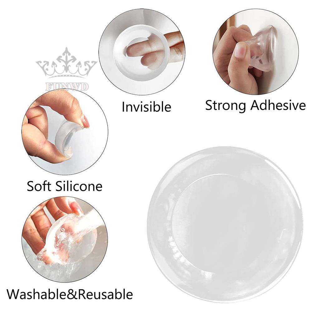 Set 6 Miếng Chặn Cửa Trong Suốt Chống Va Chạm