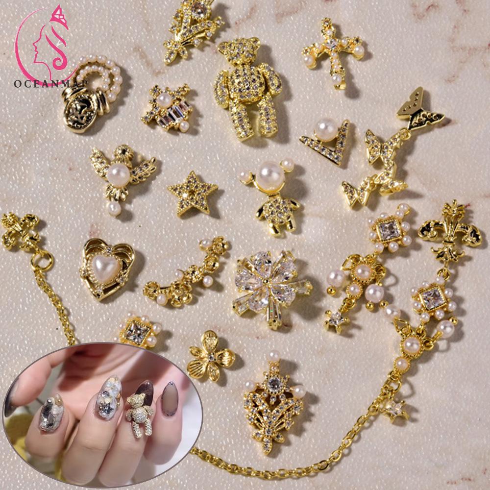 [Hàng mới về] Phụ kiện trang trí móng tay thiết kế sang trọng thời trang