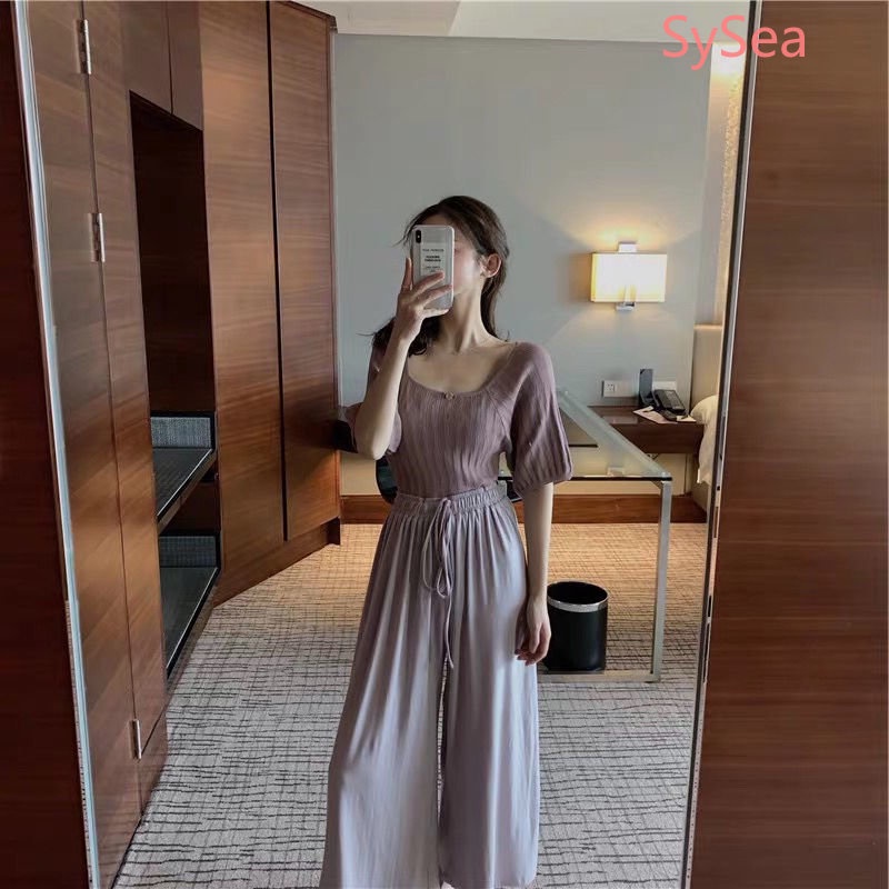 Áo Kiểu Tay Phồng Vải Lụa Mát Thời Trang Hè Hàn Quốc Trẻ Trung Cho Nữ