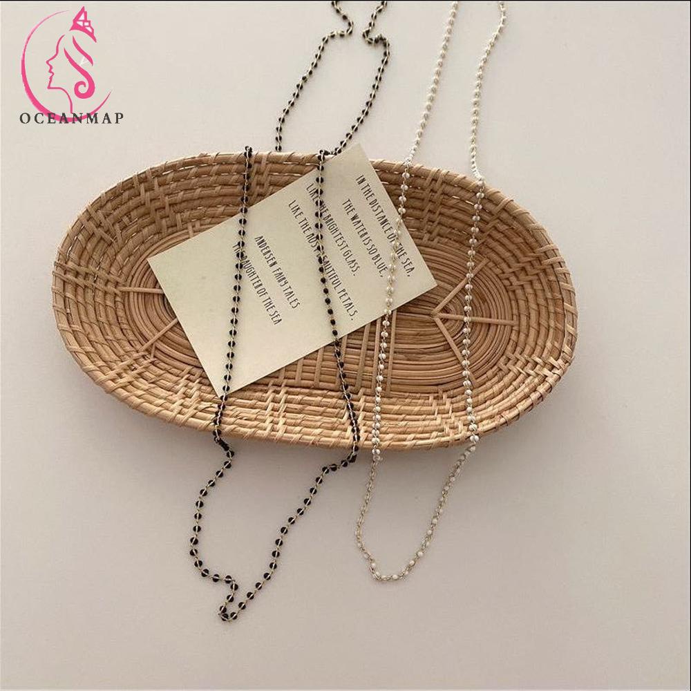 Dây đeo mắt kính đọc sách đa năng thiết kế dây chuỗi đính cườm acrylic thời trang