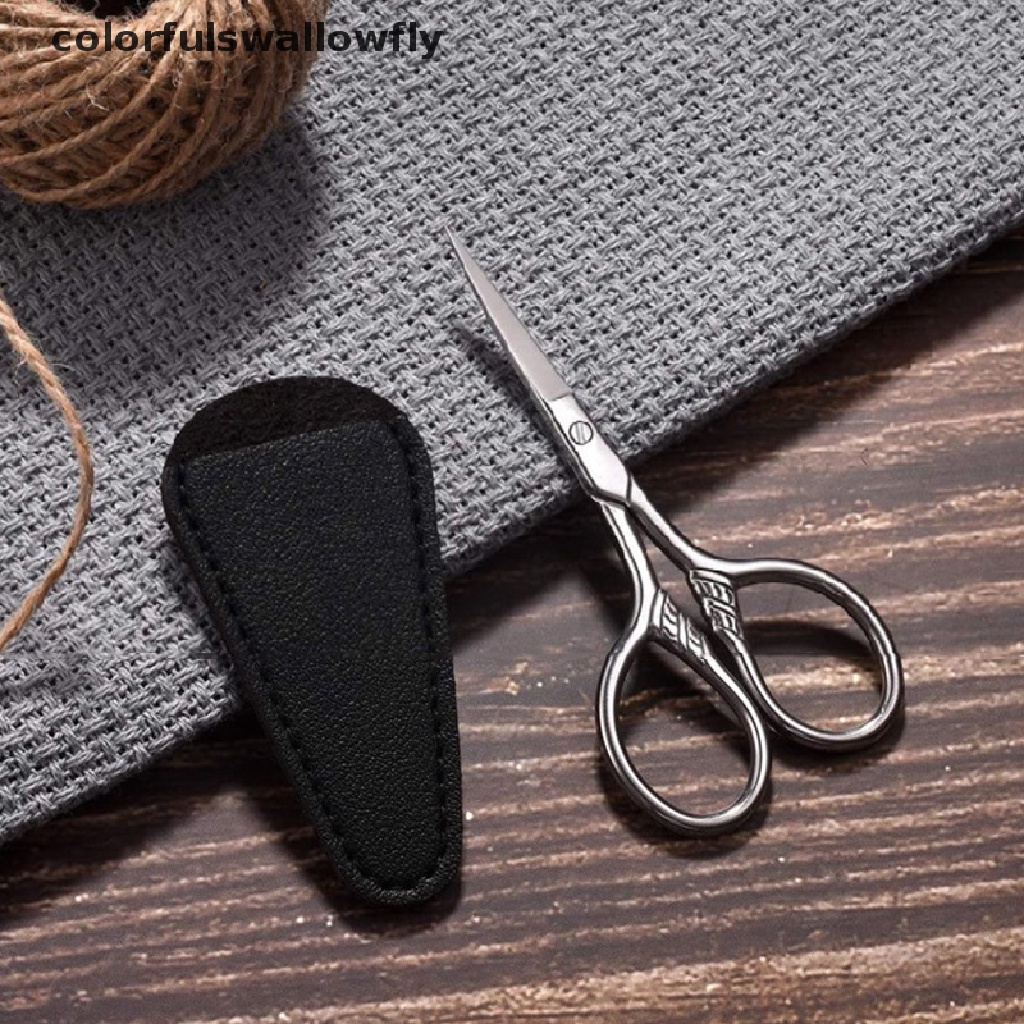 1 Kéo Cắt Lông Mày / Lông Mi / Mũi Bằng Thép Không Gỉ Nhiều Màu Sắc CSF