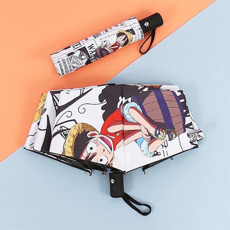 Dù Che Mưa Nắng In Hình Nhân Vật Luffy Trong Phim Hoạt Hình One Piece Có Thể Gấp Gọn