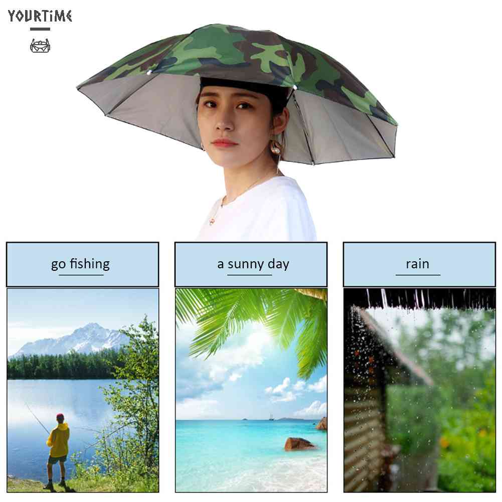 Mũ Dù Chống Nắng Chống Trơn Chống Mưa Tiện Dụng Khi Đi Câu Cá