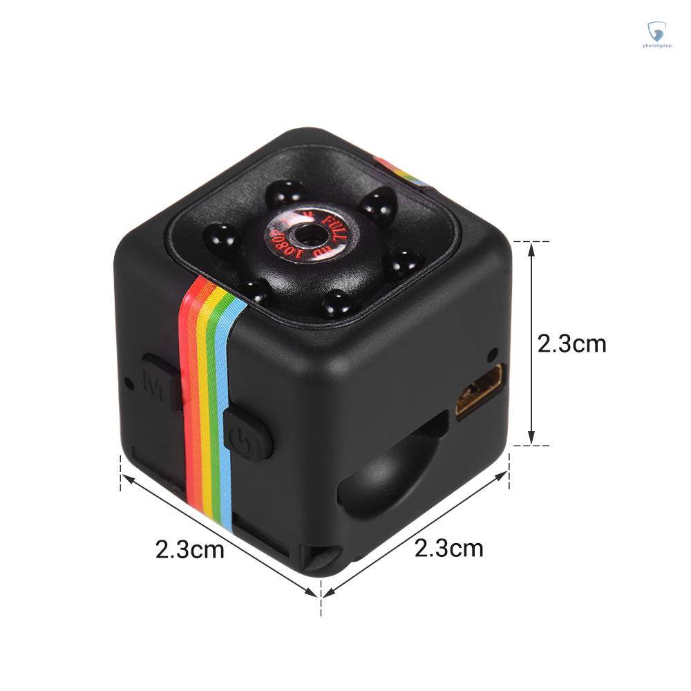 Camera Hình Khối Lập Phương Mini 1080P Video 120° Thẻ Nhớ Mở Rộng 32GB