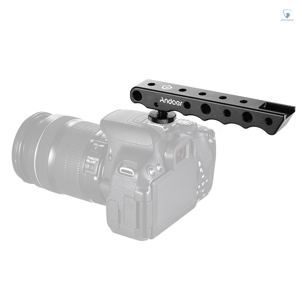 Tay Cầm Ổn Định Máy Quay Andoer + Cấp Độ Bong Bóng Cho Máy Quay DSLR