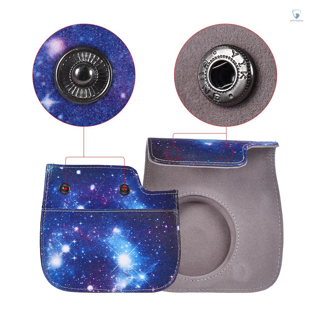 Túi Da PU Đựng Máy Ảnh Fujifilm Instax Mini 8 + / 8s / 8 / 9